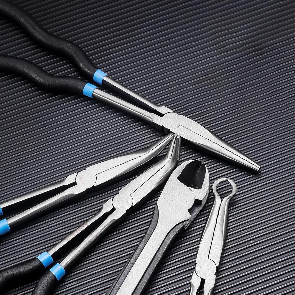 Плоскогубцы Длинногубцы Прямые Иглогубцы 0 45 90 Градусов Изогнутые Плоскогубцы Специальные Острогубцы для Электрика Набор 4pcs