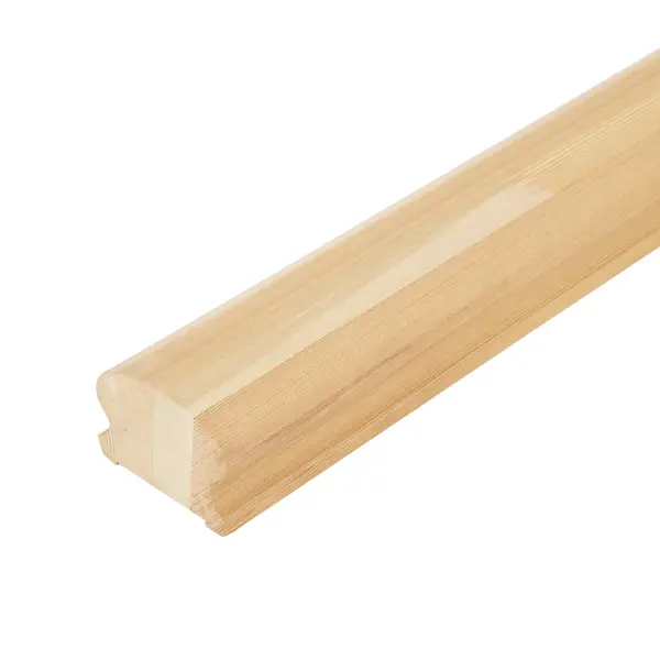 Поручень фигурный сращенный лиственница сорт Экстра 65x45x4000 мм